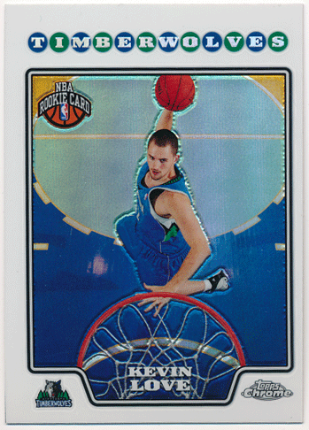 Kevin Love NBA 08-09 Topps Chrome RC Refractor