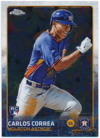 Carlos Correa MLB 2015 Topps Chrome SP RC