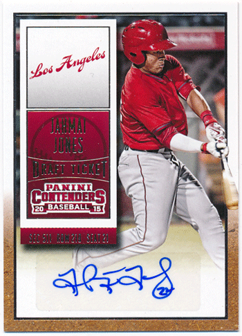 Jahmai Jones 2015 Panini Contenders Draft Ticket Signatures Auto