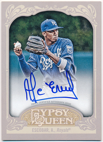 Alcides Escobar MLB 2012 Topps Gypsy Queen Signature Auto