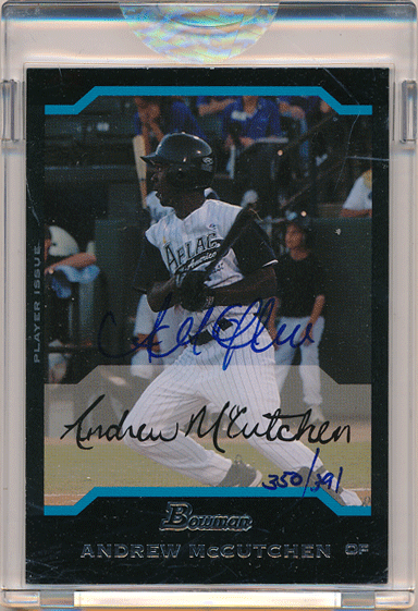 Andrew McCutchen MLB 2006 Bowman Originals Signature Auto 350/391