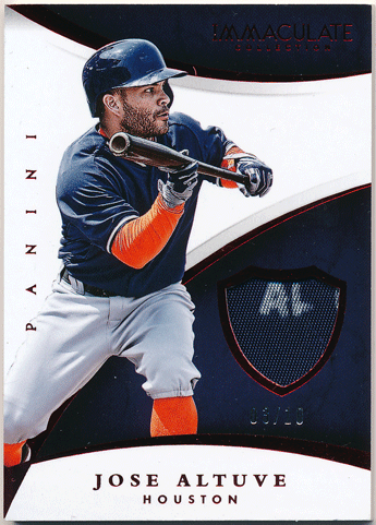 Jose Altuve 2015 Panini Immaculate Collection Patch 03/10