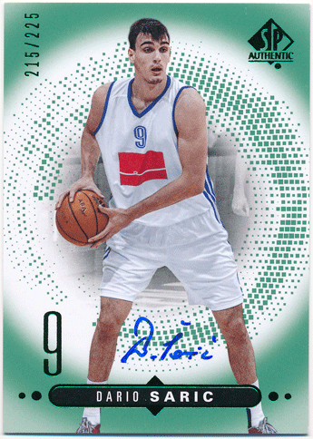 Dario Saric 14-15 UD SP Authentic RC Signature Auto 215/225