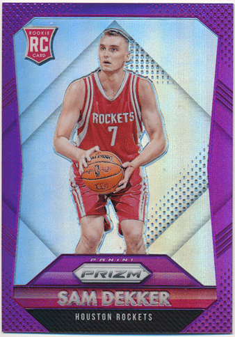 Sam Dekker NBA 15-16 Panini Prizm RC Purple Refractor 03/99