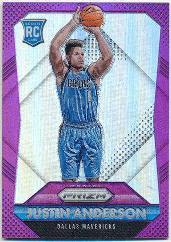 Justin Anderson NBA 15-16 Panini Prizm RC Purple Refractor 28/99