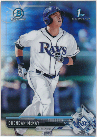 Brendan McKay MLB 2017 Bowman Chrome Draft 1st Bowman Refractor
