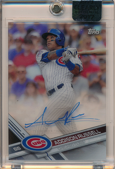 Addison Russell MLB 2017 Topps Clearly Authentic Signature Auto