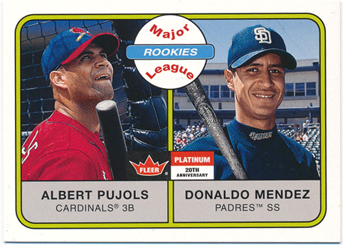 Albert Pujols MLB 2001 Fleer Platinum RC 1084/1500