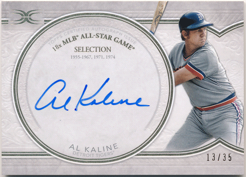 Al Kaline MLB 2018 Topps Definitive Collection  Legendary Signature Auto 13/35
