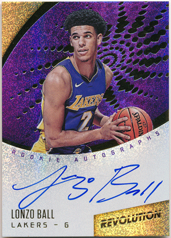 Lonzo Ball NBA 17-18 Panini Revolution RC Signature Auto