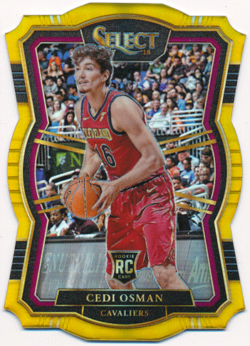 Cedi Osman NBA 17-18 Panini Select RC Gold Prizm 08/10