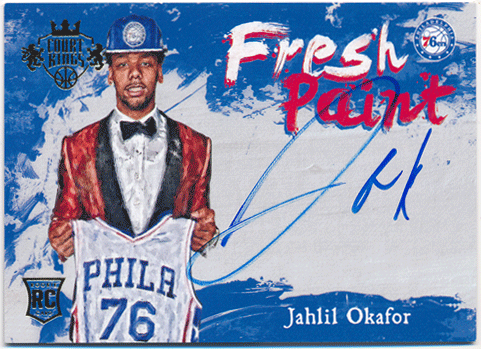 Jahlil Okafor NBA 15-16 Panini Court Kings Fresh Paint Signature Auto