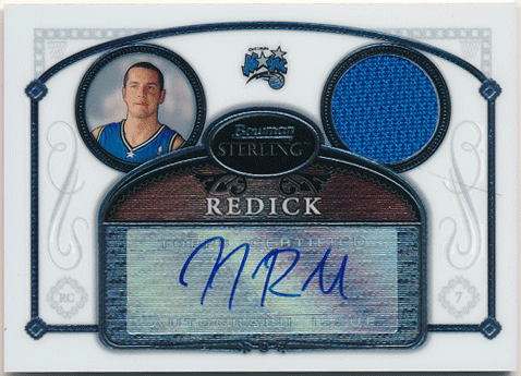 J.J. Redick NBA 06-07 Bowman Sterling RC Signature Jersey Auto