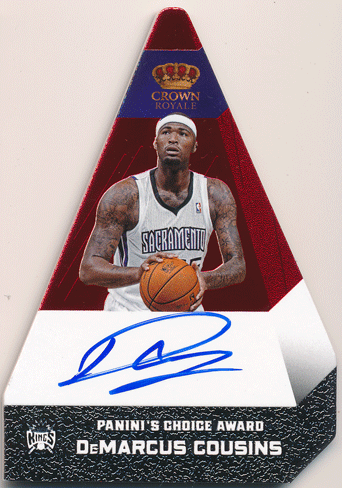 DeMarcus Cousins NBA 12-13 Panini Preferred Choice Red Signature Auto 12/25