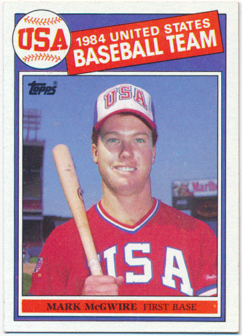 Mark McGwire MLB 1985 Topps #401 RC