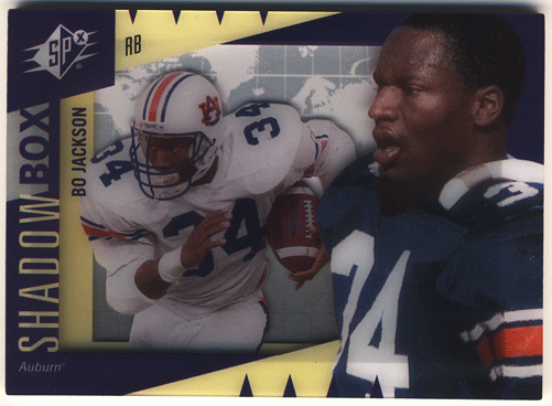 Bo Jackson NFL 2011 UD World of Sports Shadow Box