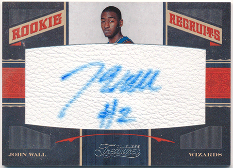 John Wall NBA 10-11 Panini Timeless Treasures RC Rookie Recruits Signature Auto 200/299