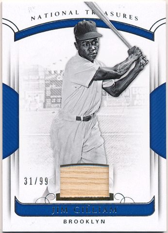 Jim Gilliam 2018 Panini National Treasures Bat 31/99