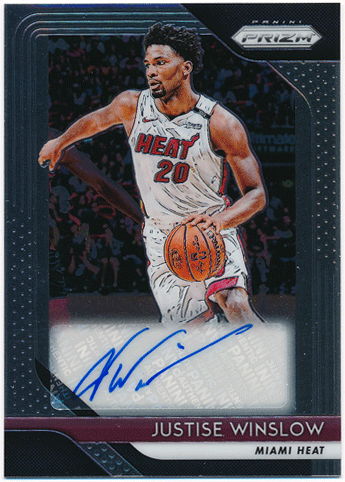 Justise Winslow NBA 18-19 Panini Prizm Signature Auto