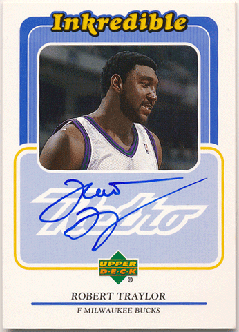故 Robert Traylor NBA 99-00 UD Retro Inkredible Signature Auto