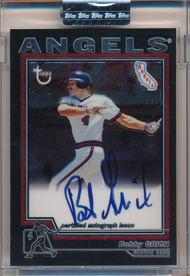 Bobby Grich MLB 2004 Topps Chrome Retired Signature Auto