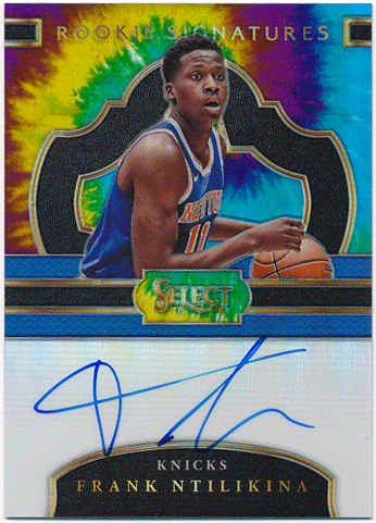 Frank Ntilikina NBA 17-18 Panini Select RC Tie-Dye Prizm Signature Auto 20/25