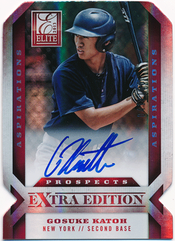 加藤豪将 2013 Panini Elite Extra Edition Prospects Aspirasions Auto 041/100 Gosuke Katoh