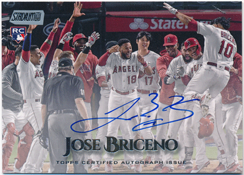Jose Briceno MLB 2019 Topps Stadium Club RC Signature Auto