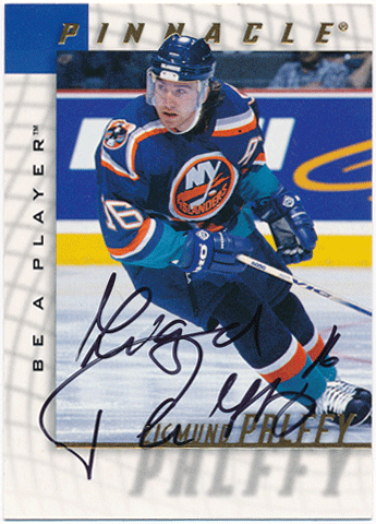 Zigmund Palffy NHL 97-98 Pinnacle Be A Player Signature Auto