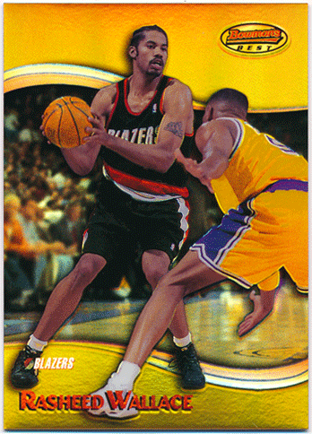 Rasheed Wallace NBA 98-99 Bowman's Best Refractor 080/400
