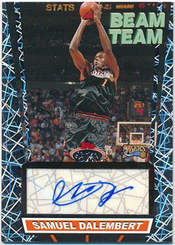 Samuel Dalembert NBA 07-08 Topps Stadium Club Beam Team Signature Auto