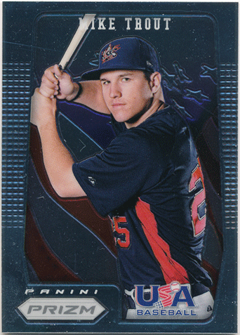 Mike Trout 2012 Panini Prizm USA Baseball