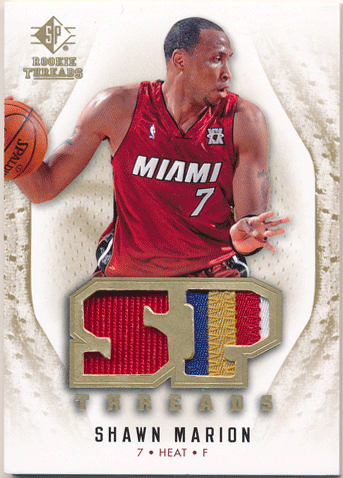 Shawn Marion NBA 08-09 UD SP Rookie Threads SP Threads All-Star Patch