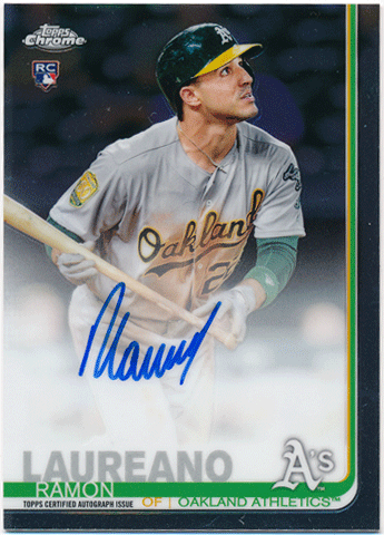 Ramon Laureano MLB 2019 Topps Chrome RC Signature Auto