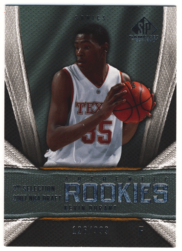 Kevin Durant 07-08 UD SP Game Used RC 126/999