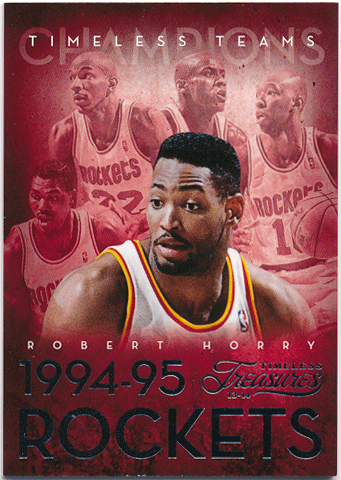 Houston Rockets NBA 13-14 Panini Timeless Treasures Timeless Teams NBA Champions Olajuwon / Drexler / Horry / Cassell / Maxwell