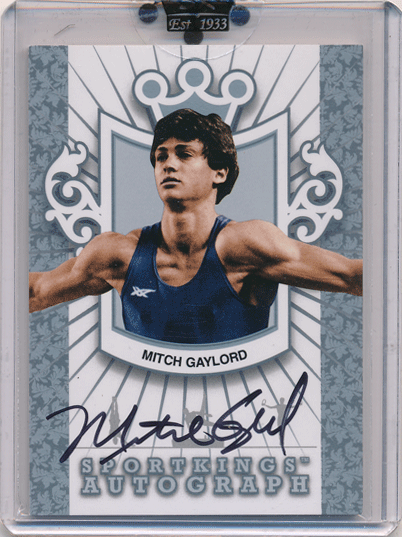 Mitch Gaylord 2010 Sportkings Series D Signature Auto Silver Version 体操 オリンピック金メダリスト