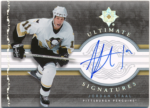 Jordan Staal NHL 2006-07 UD Ultimate Collection Signatures Auto