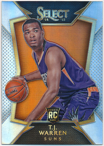T.J. Warren NBA 2014-15 Panini Select RC Silver Prizm