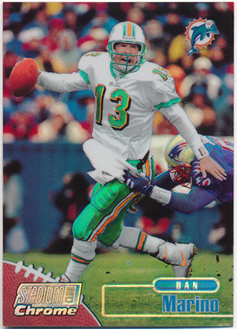 Dan Marino NFL 1998 Topps Stadium Club Chrome Refractor