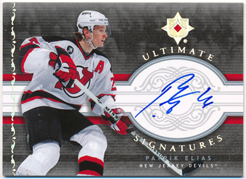 Patrik Elias NHL 2006-07 Upper Deck Ultimate Collection Signatures Auto