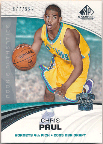 Chris Paul NBA 2005-06 Upper Deck SP Game Used RC Rookie Authentics 877/999