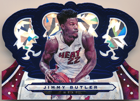 Jimmy Butler NBA 2019-20 Panini Crown Royale Crystal Blue Parallel 09/99