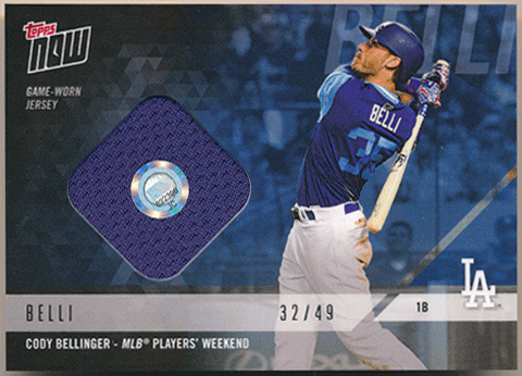 Cody Bellinger MLB 2018 Topps Now Player's Weekend Belli Game-Worn Jersey 32/49