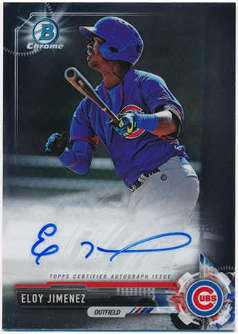 Eloy Jimenez MLB 2017 Bowman Chrome Signature Auto