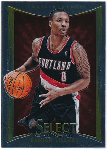 Damian Lillard NBA 2012-13 Panini Select RC #150 Rookie Card