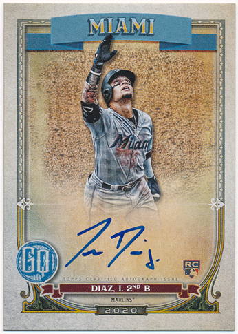 Isan Diaz MLB 2020 Topps Gypsy Queen RC Signature Auto