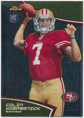 Colin Kaepernick NFL 2011 Topps Finest RC #52 Rookie Card