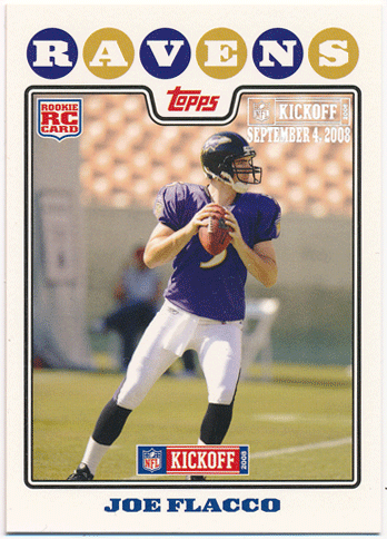 Joe Flacco NFL 2008 Topps Kickoff RC Silver Holofoil Parallel 0289/1349
