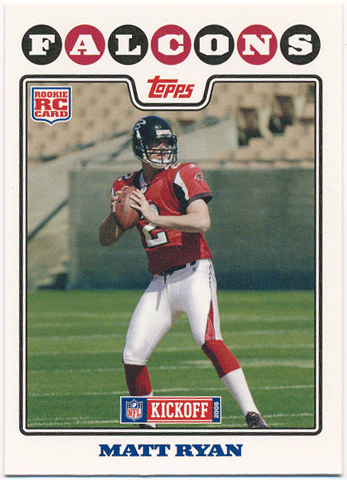 Matt Ryan NFL 2008 Topps Kickoff RC #166 Rookie Card